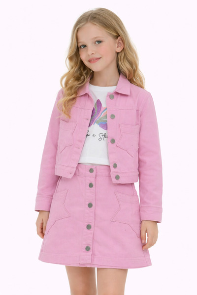 ModaPlaza Girl's Star Detailed 3-Piece Set 6264450