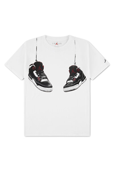 Nike Jordan Aj3 Shoe Strings Boys' T-Shirt 95F483 95F483-001