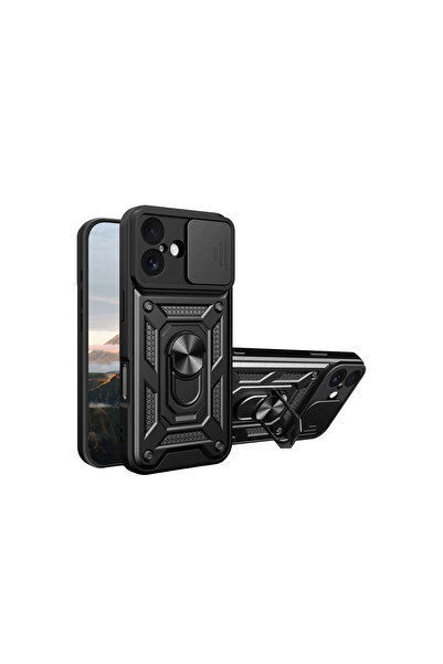 eco port iPhone 17 Pars Lens Ring Silicone Case - Black