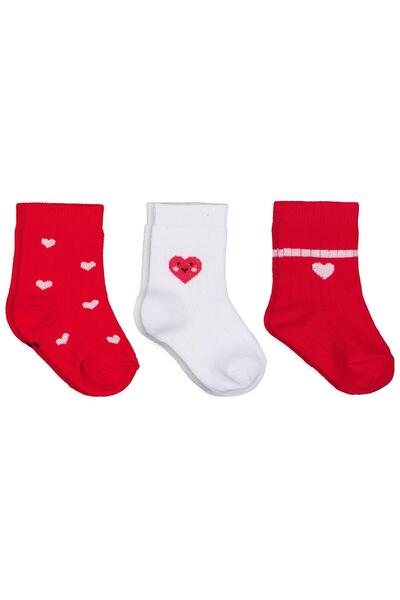 Civil Baby Комплект от 3 чифта бебешки чорапи за момичета на възраст 6-18 мес...