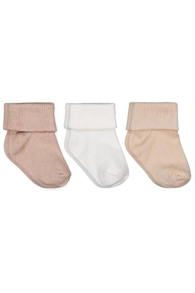 Civil Baby Ecru-Brown Acetate 0-24 Months Sock Sets - Standard Standard