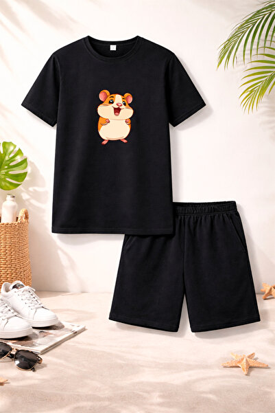 genosha Μπλουζάκι Σορτς Παιδικό Σετ 100% Βαμβάκι Άνετη Εφαρμογή Καθημερινό Χα...