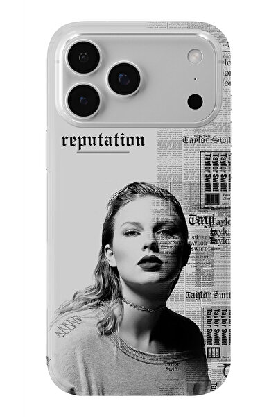 Multitronic حافظة شفافة مطبوعة بتصميم تايلور سويفت متوافقة مع آيفون 17 برو