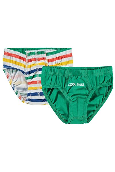 Civil Boys Çizgili 2-10 Yaş 2'li Külot Set - Standart 8-9 Yaş