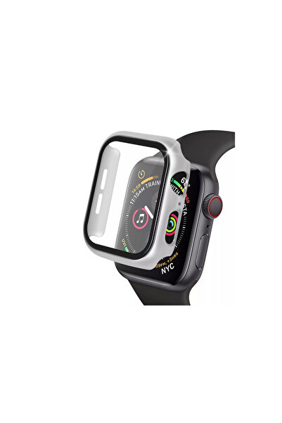 eco port Watch 41mm Compatible Glass Case Screen Protector - Silver