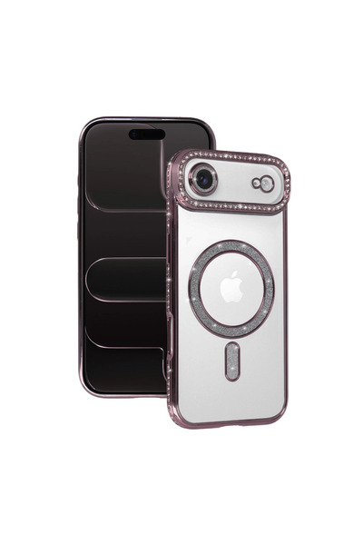 eco port iPhone 17 Air Joke Simli Magneticsafe Case - Pink