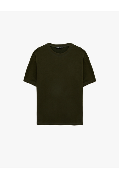 Koton Short Sleeve Crew Neck Basic Oversize T-Shirt