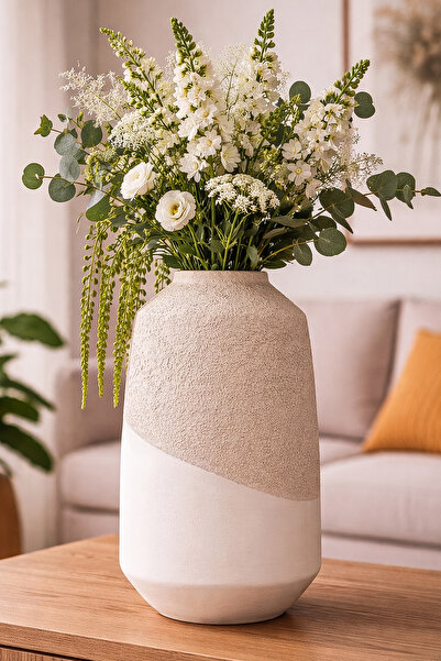 Hmydesign Dekoratif Seramik Vazo El Yapımı Modern Ev Dekoru – Flosoft