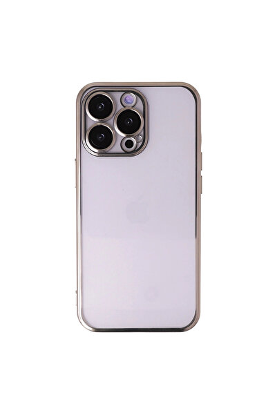 eco port iPhone 14 Pro Case with Camera Protection Lens Silicone - Gold