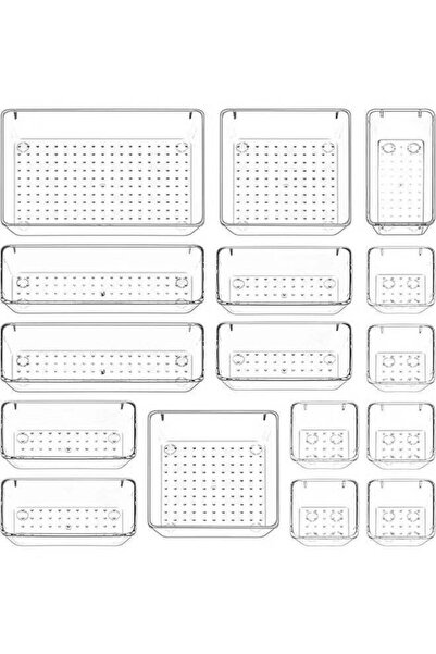 GENERAL Yalla Joy Plastic Drawer Organizer Set 16 Pieces