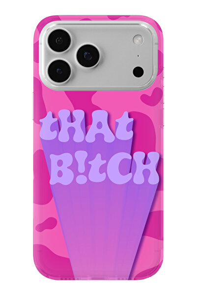 Multitronic حافظة شفافة مطبوعة بتصميم وردي متوافقة مع آيفون 17 برو ماكس