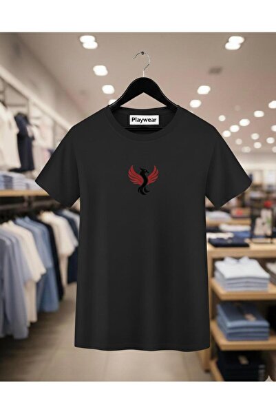 playwear PLAY WEAR Unisex Μπλουζάκι με στάμπα στο μεσαίο μέρος του στήθους, μ...