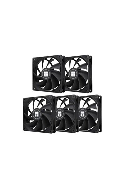 Dotail Set of 5 Thermalright TL-C12C PC Fans, 120mm, 1550 RPM, Black, 120x120...