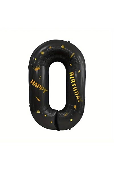 Avaleea Balon folie metalică, număr 0, temă La mulți ani