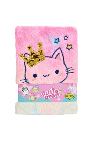 Canenco Plush Agenda Cutie Crew, 15 x 21 cm, Cat Queen, Pink