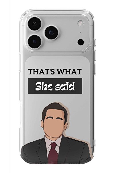 Multitronic حافظة شفافة مطبوعة بتصميم مايكل سكوت من The Office متوافقة مع هات...