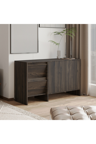 İNARCH DİZAYN Laris 130 cm Modern Konsol – 4 Kapaklı, Yüksek Ayaklı, Minimali...