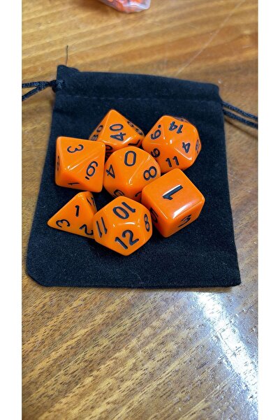 zerzembe DND Frp Zar Seti 7li Set Dnd Zarı Dungeons And Dragons Masaüstü Oyun...