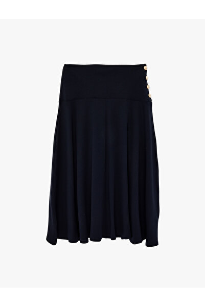 Koton Accessory Button Detailed Midi Skirt