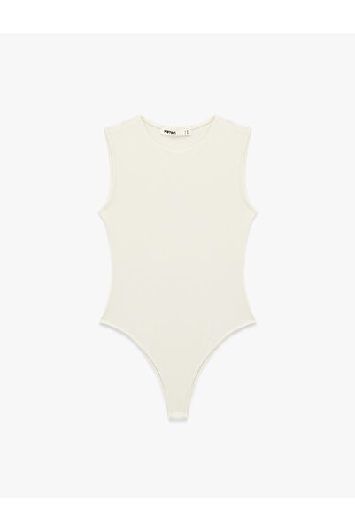 Koton Slim Fit Crew Neck Sleeveless Bodysuit
