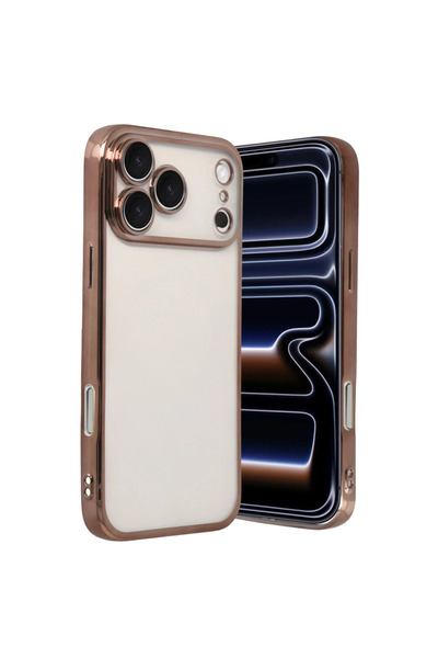 eco port آيفون 17 برو سيليكون مع عدسة حماية للكاميرا - تيتانيوم صحراوي