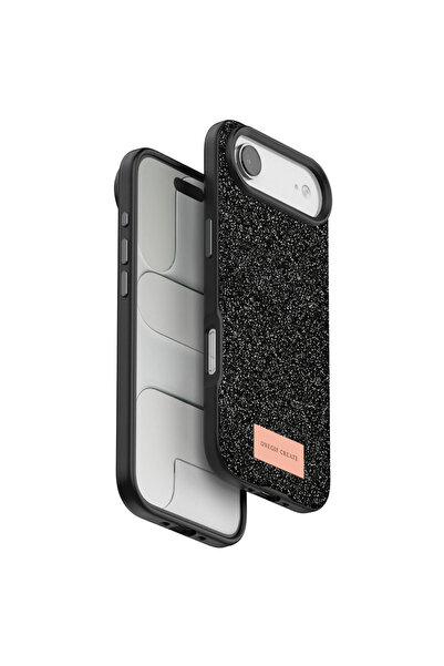 eco port iPhone 17 Air Bright Glitter Cover - Black