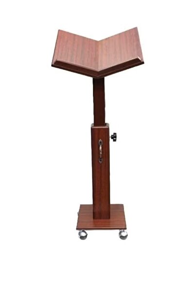 Generic A movable wooden Qur’an stand adjustable to a height of up to 95 cm a...