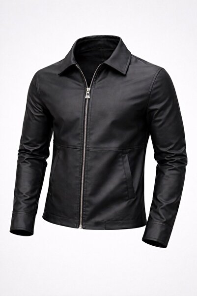 LUMAST Slim Fit Snap Closure Comfortable Stretch Fabric Jacket