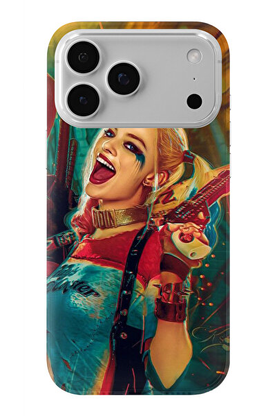 Multitronic حافظة شفافة مطبوعة بتصميم هارلي كوين متوافقة مع هاتف آيفون 17 برو