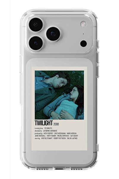 Multitronic حافظة شفافة مطبوعة بتصميم ملصق Twilight متوافقة مع هاتف iPhone 17...