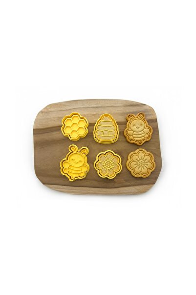 Melodyone Bee-Themed Cookie Mold Set – with Bee, Honeycomb, and Flower Shapes