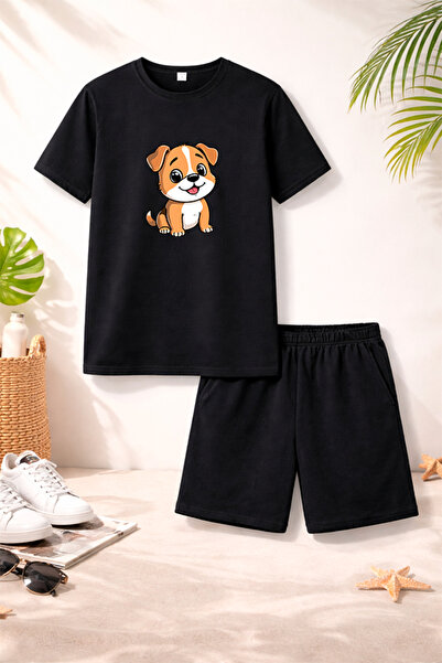 genosha Μπλουζάκι Σορτς Παιδικό Σετ 100% Βαμβάκι Άνετη Εφαρμογή Καθημερινό Χα...