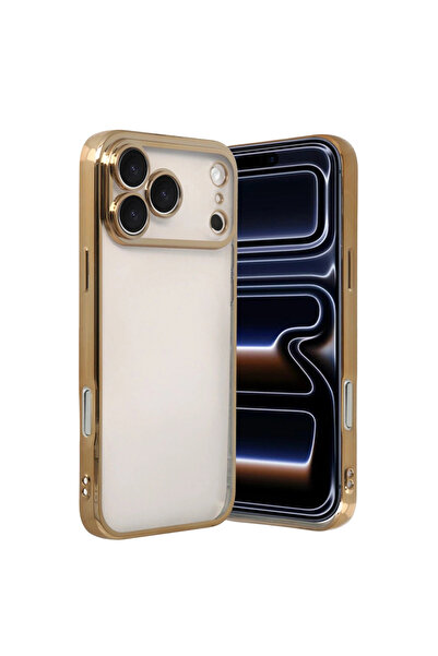 eco port iPhone 17 Pro Silicone Case with Camera Protection Lens - Gold