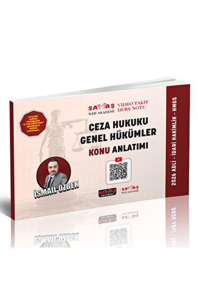 Savaş Yayınevi Adli-İdari Hakimlik HMGS Ceza Hukuku Genel Hükümler Konu Anlat...