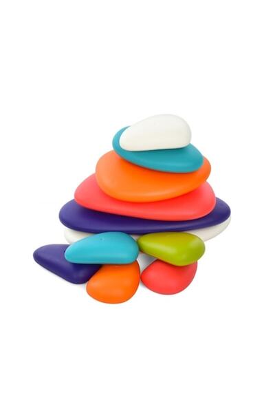 Avaleea Joc de îndemânare și stivuire, pietricele colorate, 11 piese