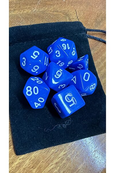 zerzembe DND Frp Zar Seti 7li Set Dnd Zarı Dungeons And Dragons Masaüstü Oyun...