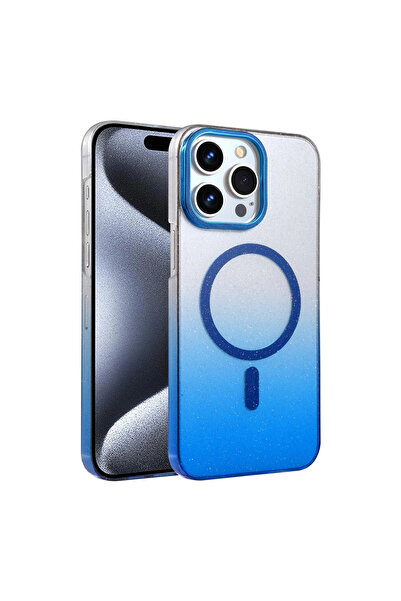 eco port iPhone 14 Pro Max Glossy Magsafe Cover - Blue