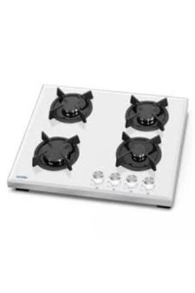 Simfer 3036 Doğalgazlı Beyaz Cam Set Üstü Ocak