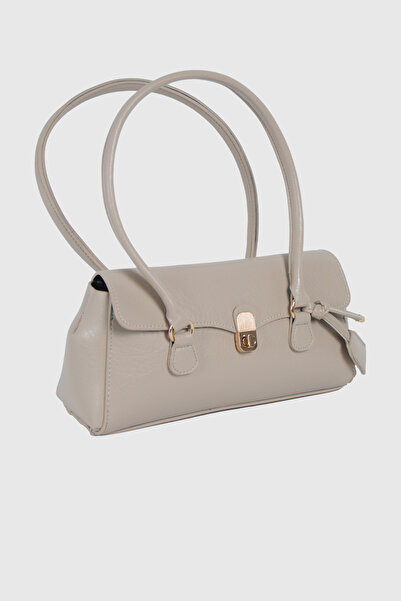 Modezya حقيبة كتف ويد نسائية بلون بيج داكن مطفي من سيندي