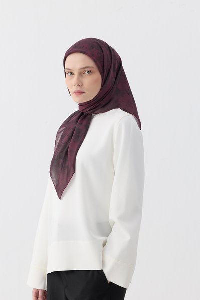 İpekhan Winter Bloom Soft Eşarp 1246 Bordo