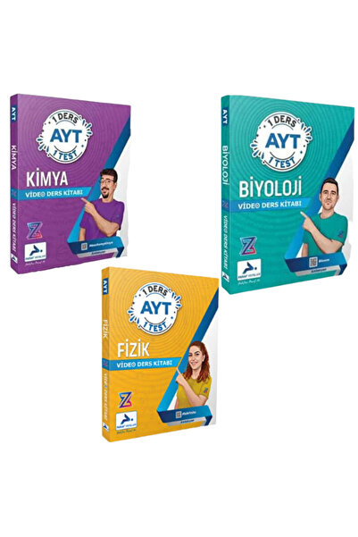 paraf yayınları Z Takımı 1 Ders 1 Test AYT 3 Ders Set Biyoloji Kimya Fizik Vi...