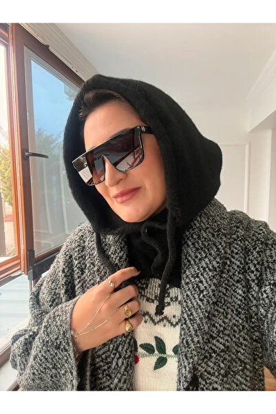 ATELIER AURA Black Buttoned Balaklava