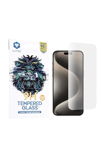 OEM Screen Protector for iPhone 15 Pro Max, 2.5D Classic Glass, M736, Tempere...