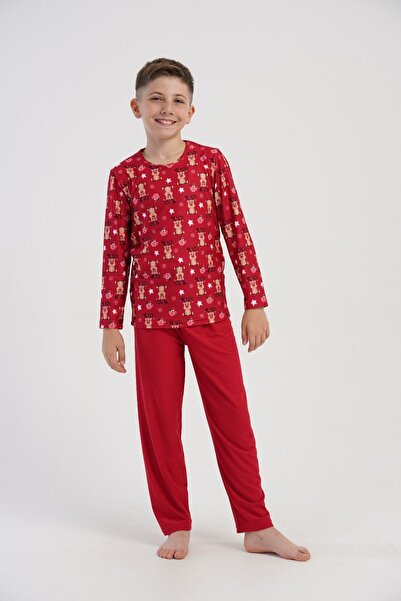 OBJE Boy's Red Marla Pajama Bottoms