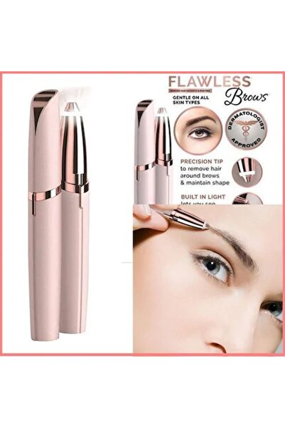 Flawless LED епилатор за вежди Finishing Touch, бял и розово златист