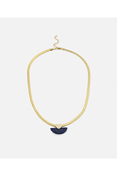 İpekyol Contrast Stone and Heart Pendant