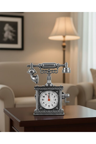 KAFKAS STORE TKN Nostaljik Telefon Tasarımlı Masa Saati Yüksek Sesli Alarm