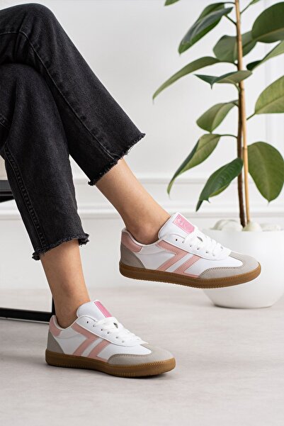 Lento Retro-V Retro Model Kauçuk Taban Ortopedik Bağcıklı Sneaker Spor Ayakkabı