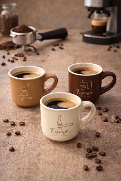 NEWNOW 6-Piece Espresso Cup Set Porcelain |   Espresso Patterned Coffee Cups ...