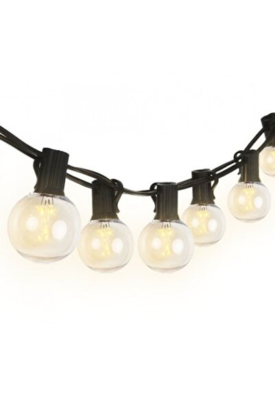 OEM Black Solar Garland 5.5 m with 10 LED Bulbs